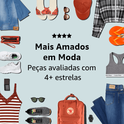 Itens mais amados em Moda na Amazon Peças avaliadas com 4+ estrelas